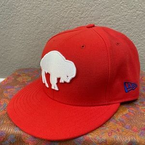 Buffalo Bills New Era NFL Hat Cap 7 5/8 Red
